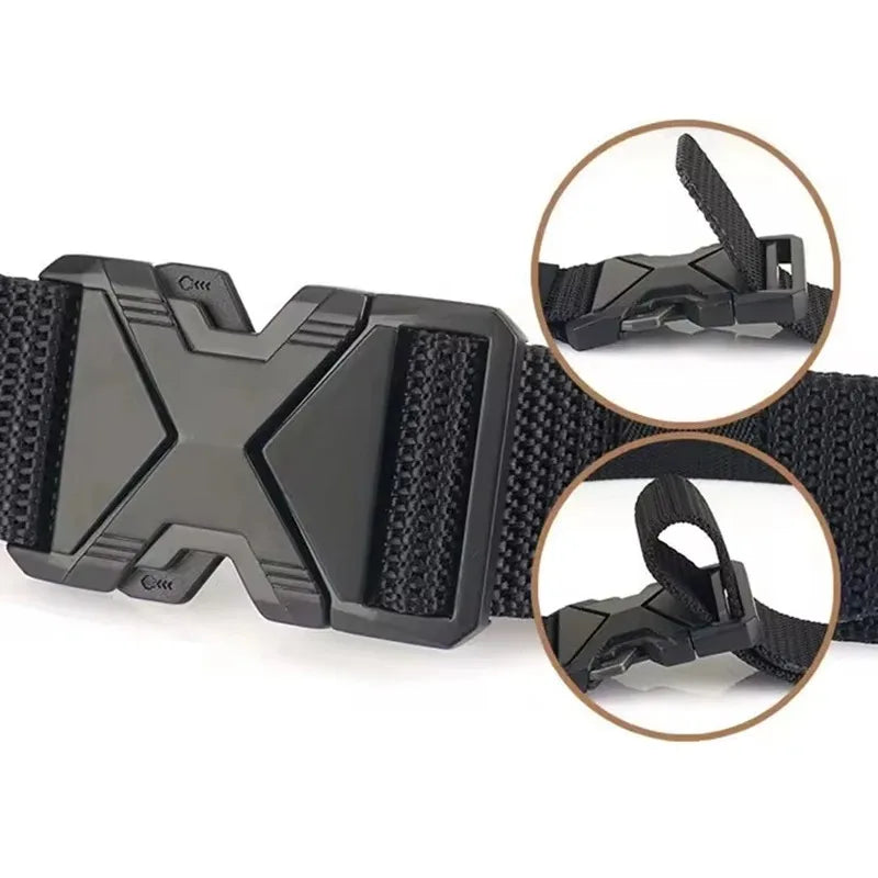 Men's Tactical Sports Belt Adjustable Quick Release Buckle