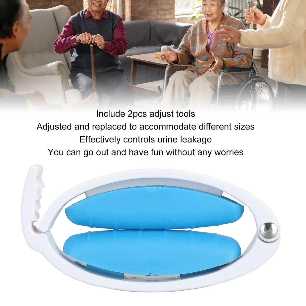 Adjustable Silicone Clamp for Men – Discreet Urinary Control