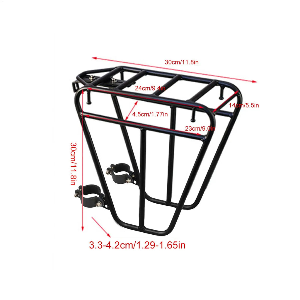 Mountain Bike Front Rack – 25kg Steel Cargo Carrier