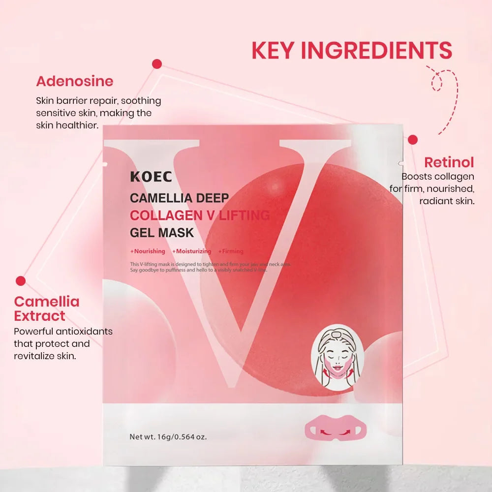 V-Lift Collagen Face Sculpting Mask – Firming & Contouring Band