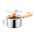 20cm Stainless Steel Deep Fryer Pot with Strainer Basket