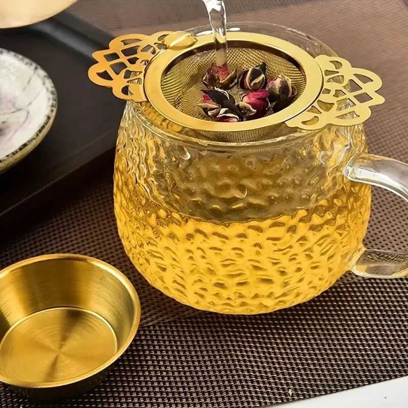Fine Mesh Stainless Steel Tea Strainer & Spice Infuser
