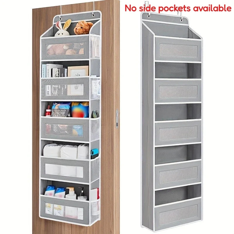 Hanging Storage Bag Pockets Over Door Wall Mounted Rack Household