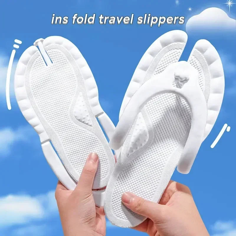 Foldable Travel Slippers – Lightweight Anti-Slip Flip Flops