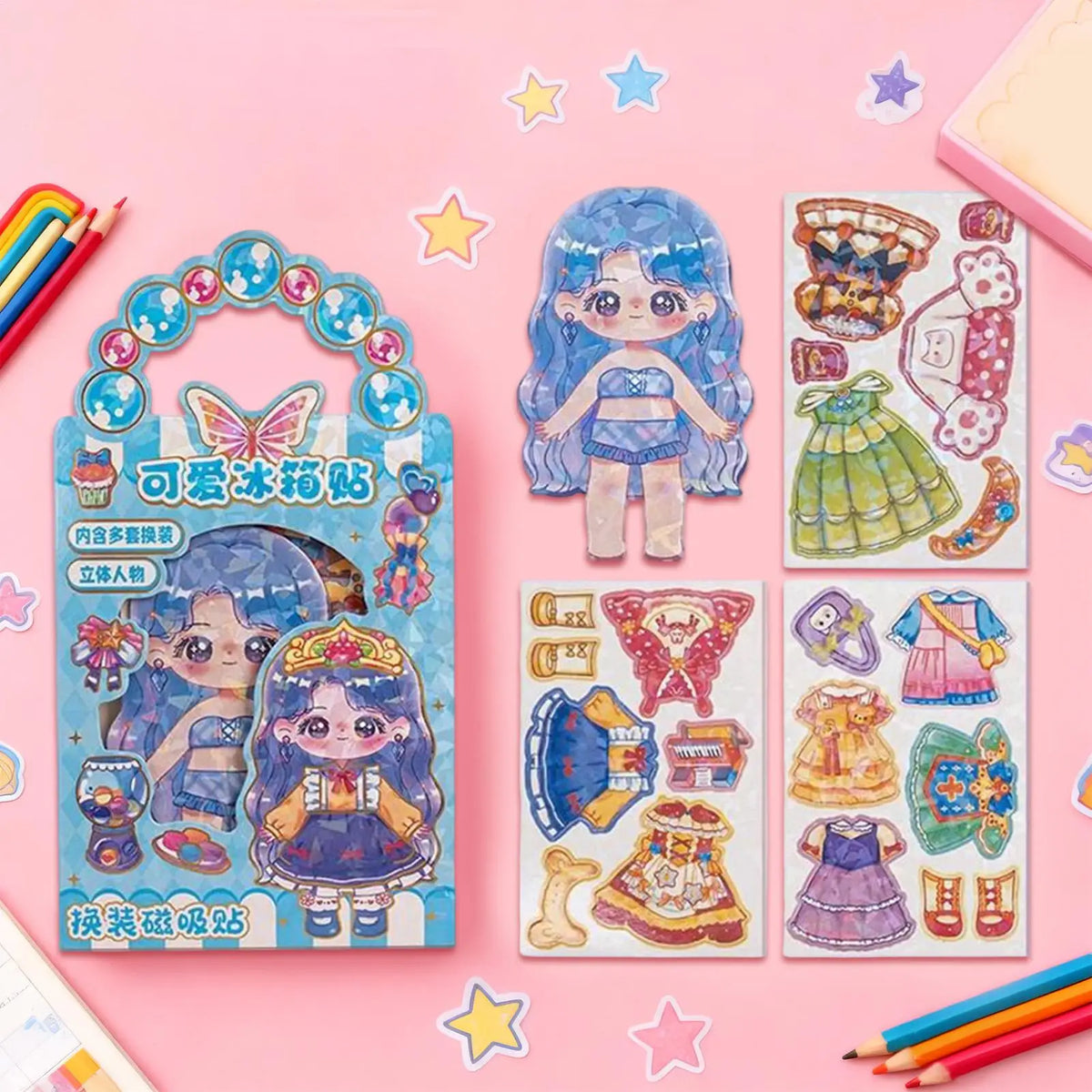 3D Magnetic Dress-Up Doll Set | Montessori Mix & Match Toy