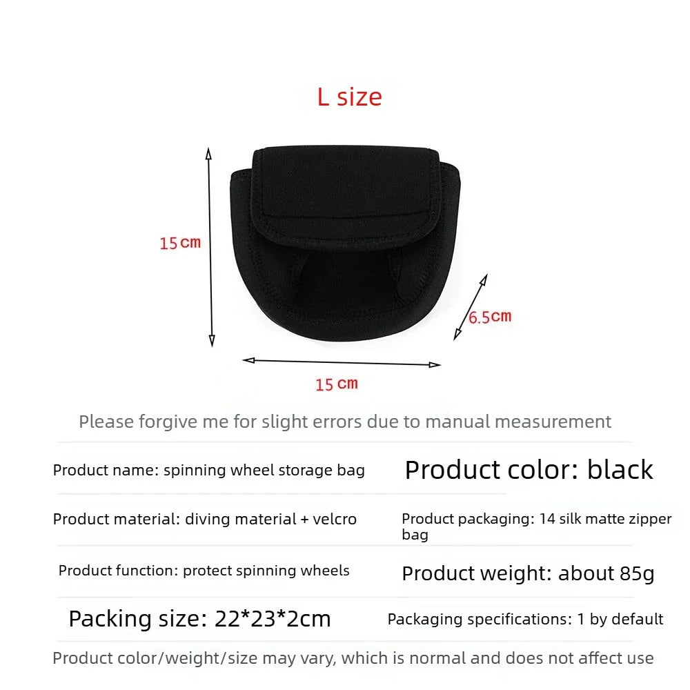 Waterproof Fishing Reel Cover Bag S/M/L – Spinning Reel