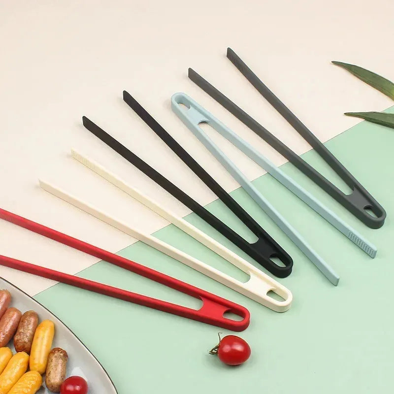 Silicone Food Tongs – Non-Slip BBQ, Grill & Salad Cooking Clip