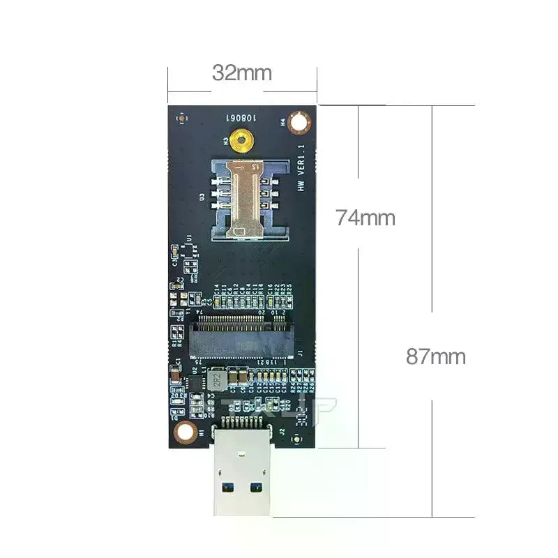 M.2 NGFF to USB 3.0 Adapter for 4G LTE WWAN Modules