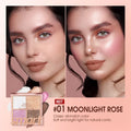Four-color Blush Palette Finishing Pearlescent Shimmer Shadow