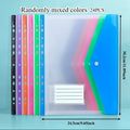 24-Pack A4 Ring Binder Folders – Heavy-Duty PP File Organizers