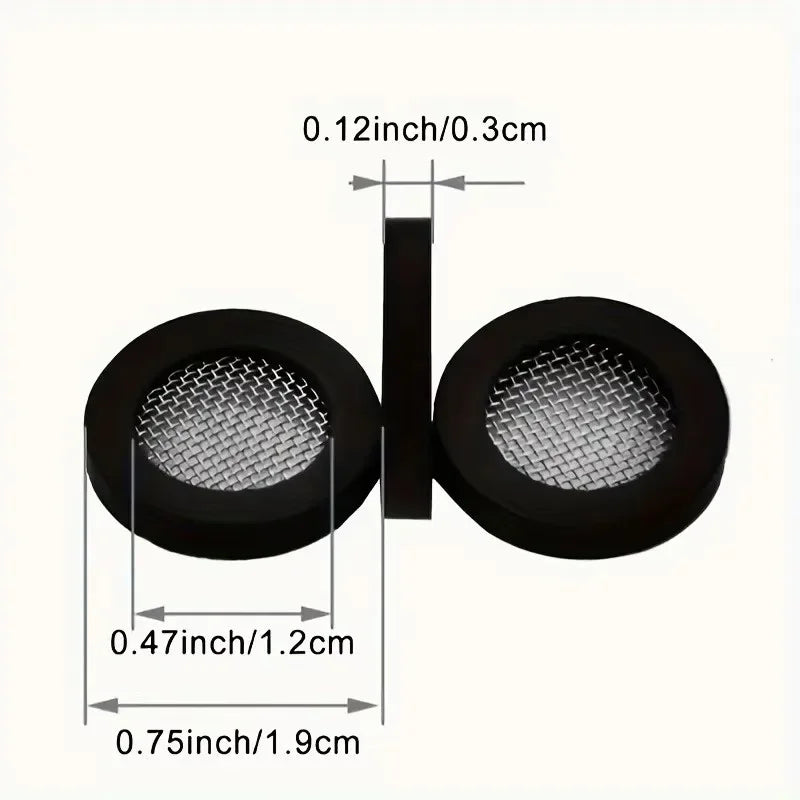 20-Pack Faucet Filter Washers with Stainless Steel Mesh Screen