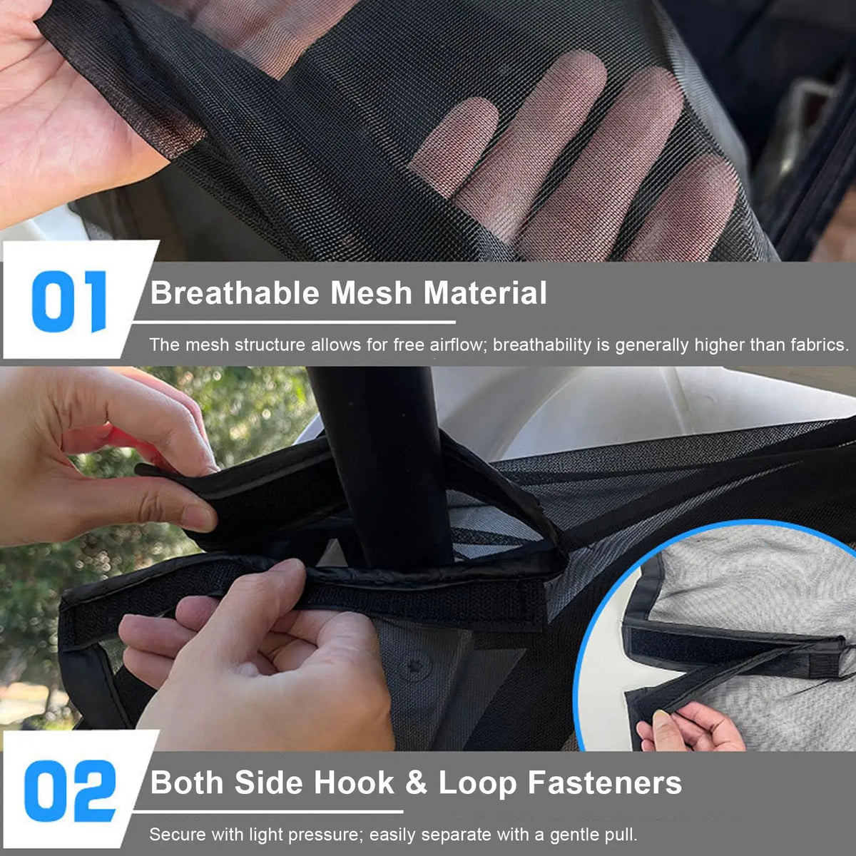 58x57" Truck Tailgate Mesh Screen – Magnetic, UV & Bug Proof