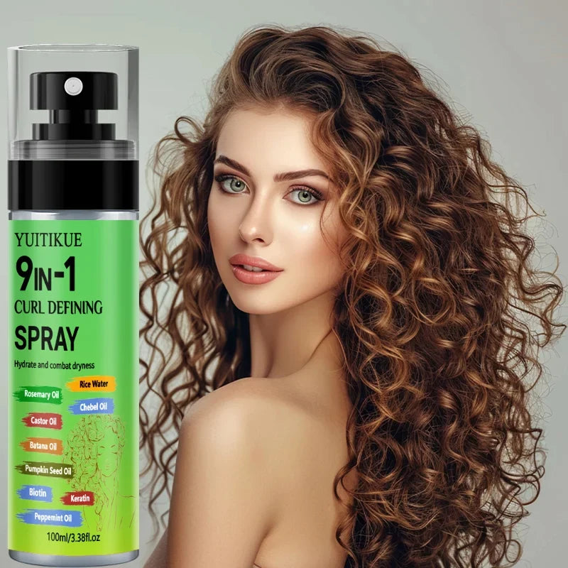 YUITIKUE Anti-Frizz Curl Enhancer Spray | Keratin & Biotin