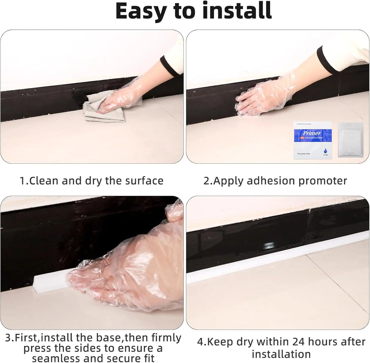 Peel & Stick Flexible Quarter Round Molding | Corner Trim