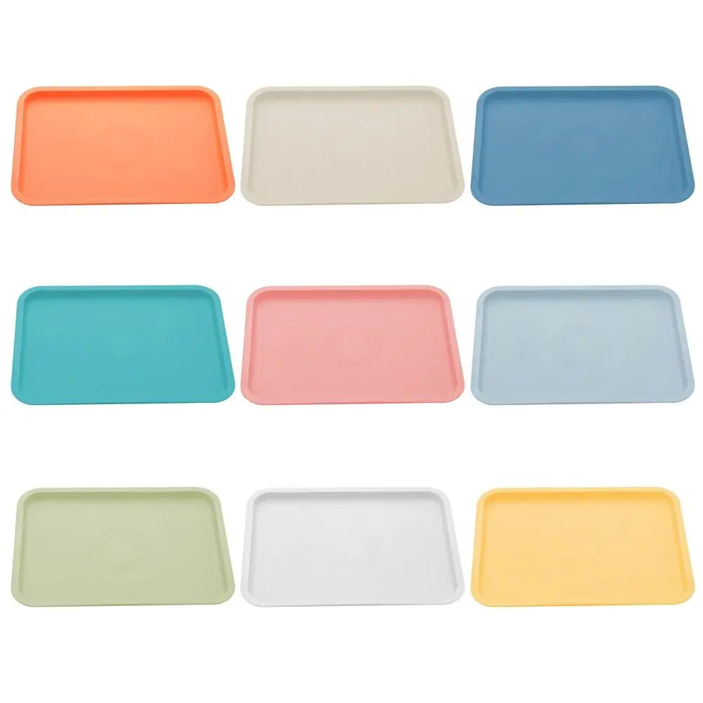 Northern Europe Plastic Storage Tray Multicolor Rectangular Food