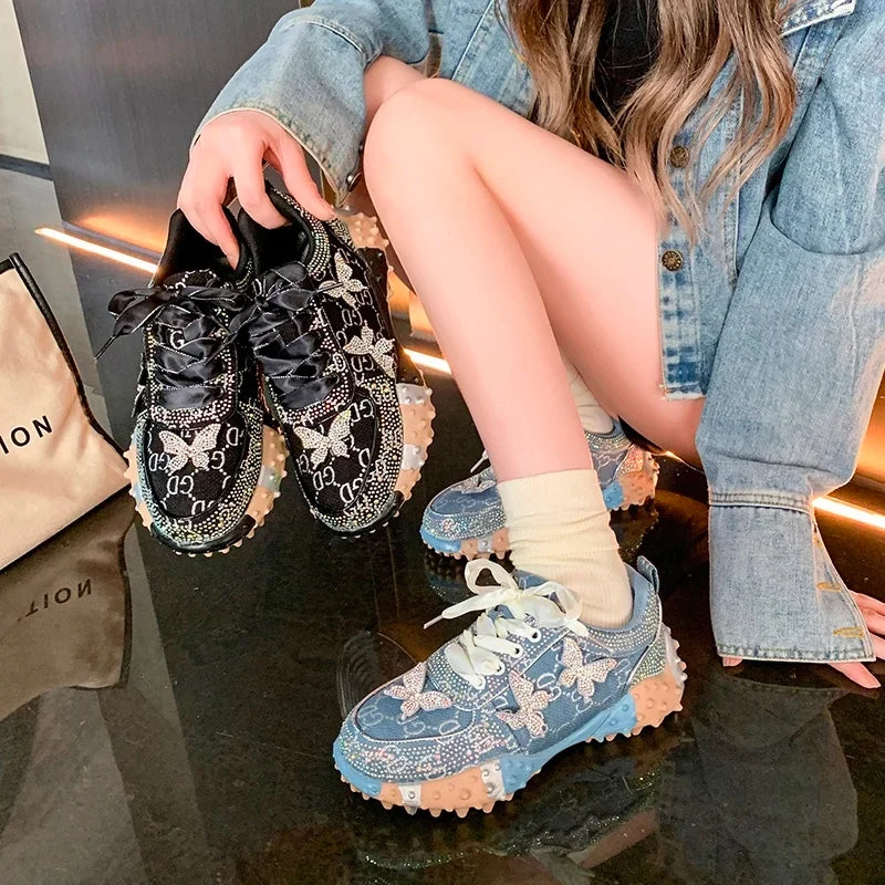 MCDV Women's Rhinestone Sneakers – Luxury Fashion Shoes