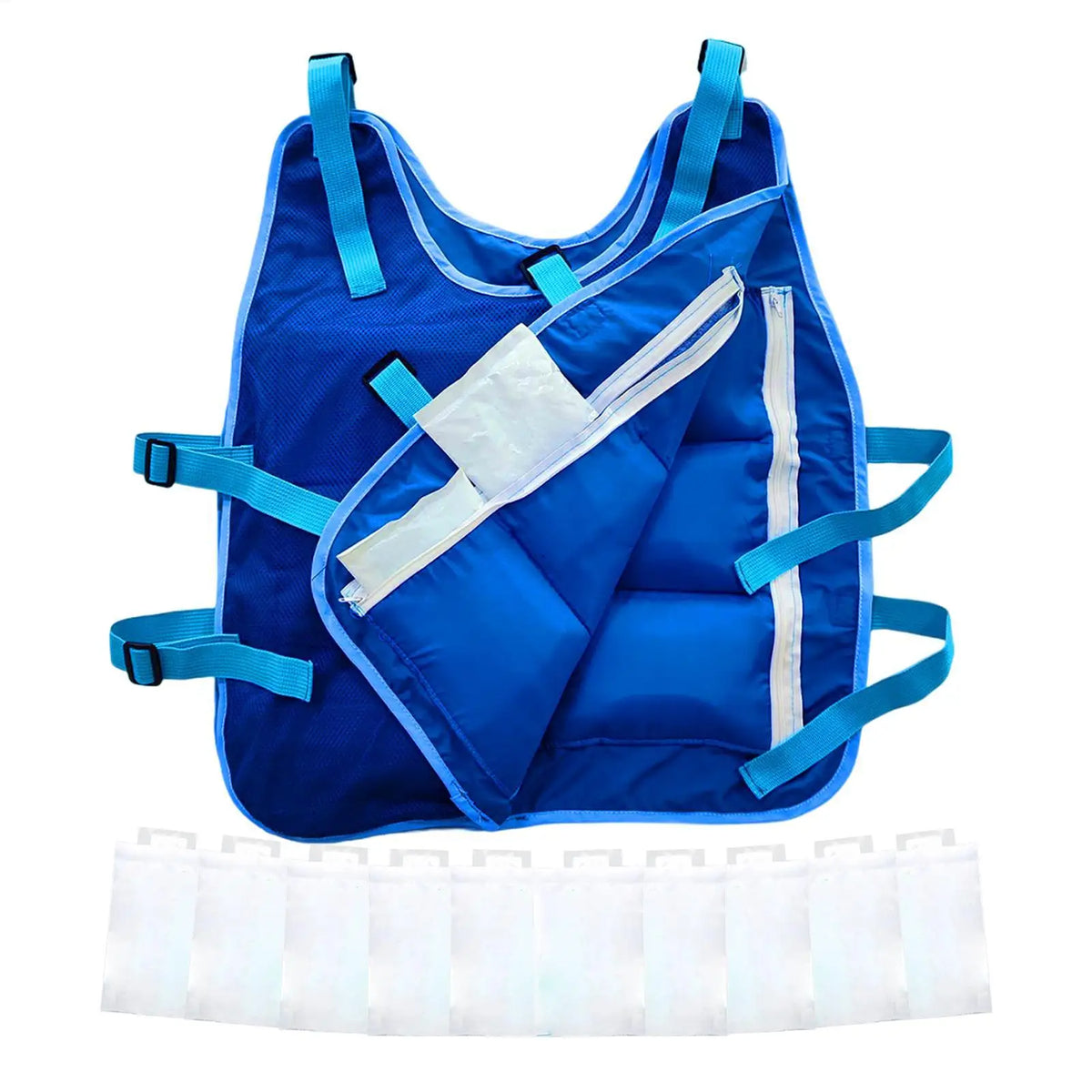 Outdoor Summer Cooling Vest Ice Jacket Water Evaporative Cool Shirt