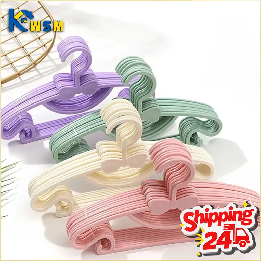Kids Baby Clothes Hangers with Bow Design | 10–50 Pack