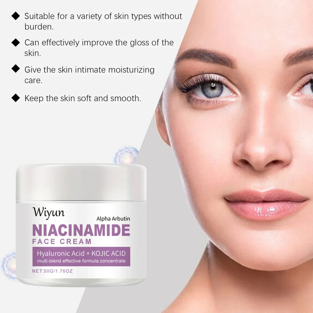 WIYUN Niacinamide Face Cream – Fade Dark Spots & Brighten Skin