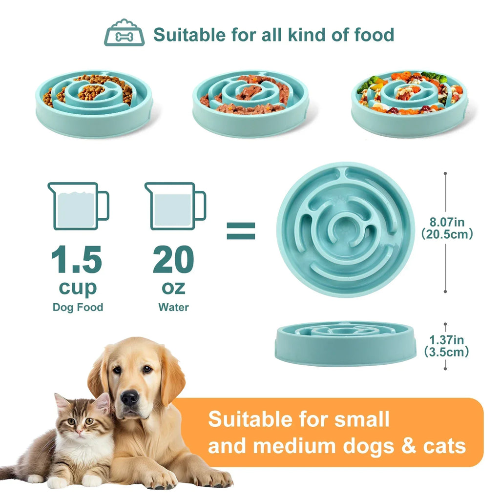 Dog Slow Feeder Bowl | Non-Slip Maze Design, All Dog Sizes