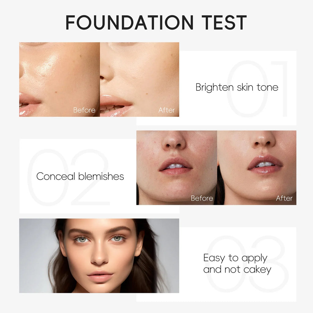 LAIKOU Liquid Foundation Full Coverage Concealer 30ml