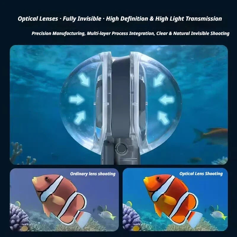 Seafrogs 50m Waterproof Dive Case for Insta360 X5 | Housing
