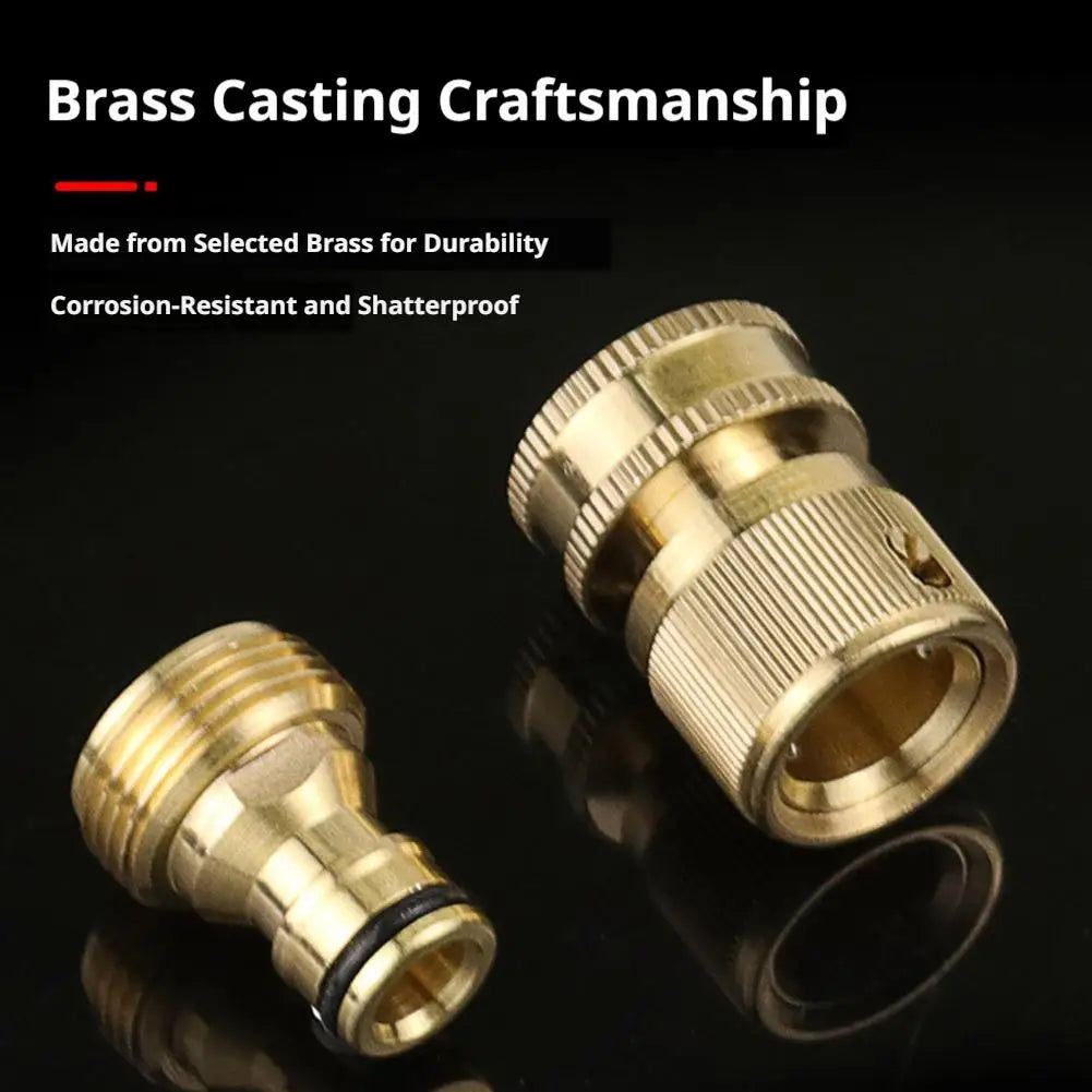 Brass Garden Hose Quick Connect Fitting3 4 Water Connector Male