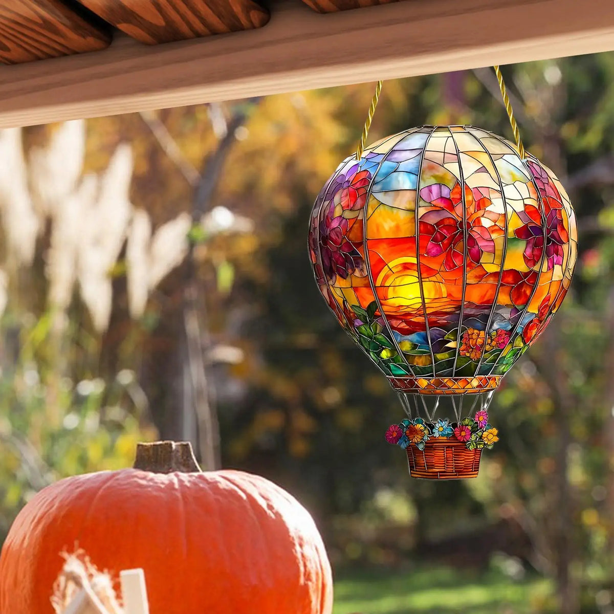 Acrylic Hot Air Balloon Sun Catcher – Window & Wall Decor