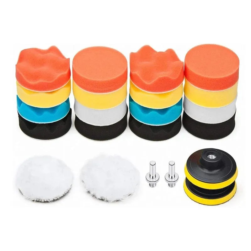 3-Inch Automotive Foam Polishing Pad Cover Drill Buffer Waxing Glazing