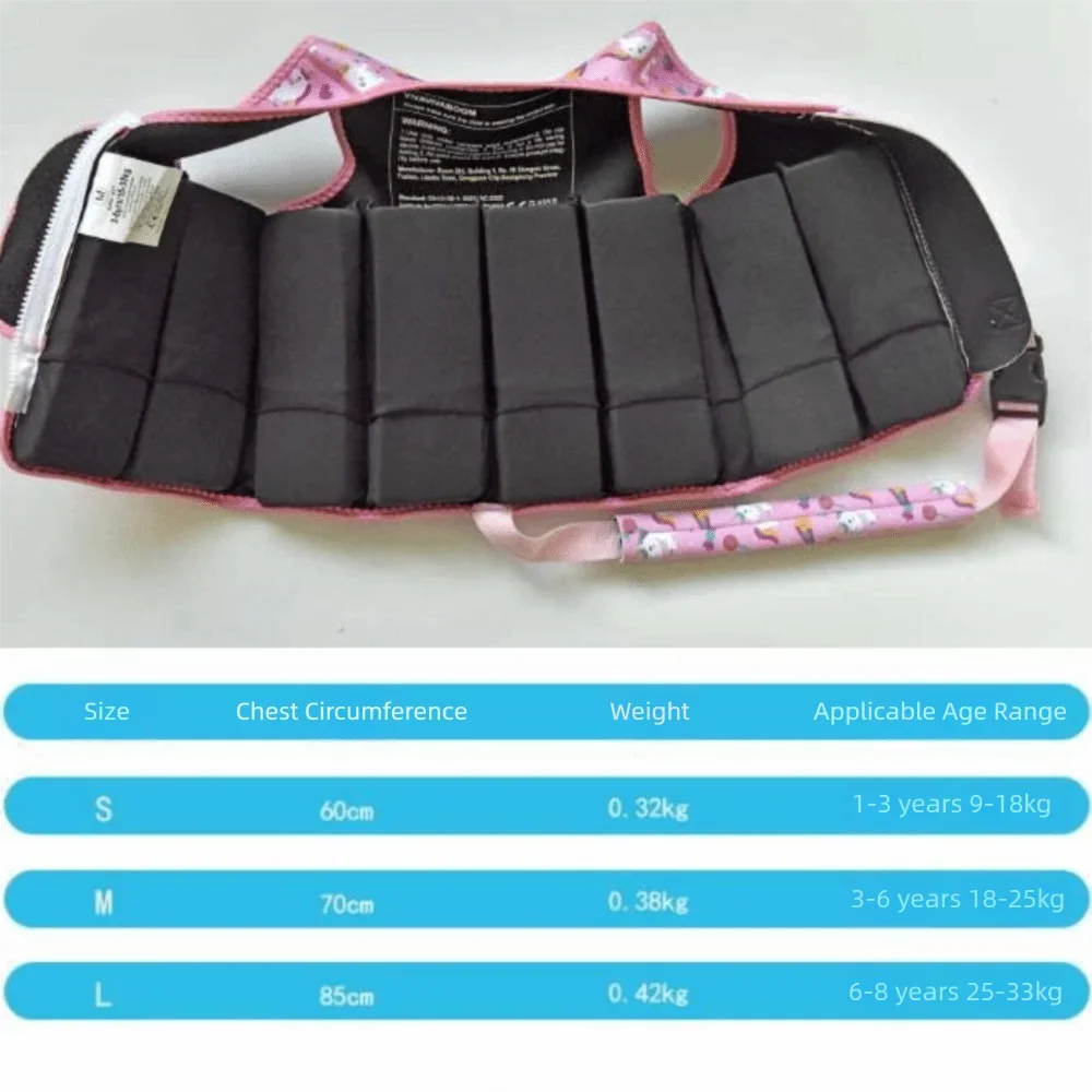 Kids Buoyancy Swim Vest – Adjustable Anti-Rollover Float Jacket