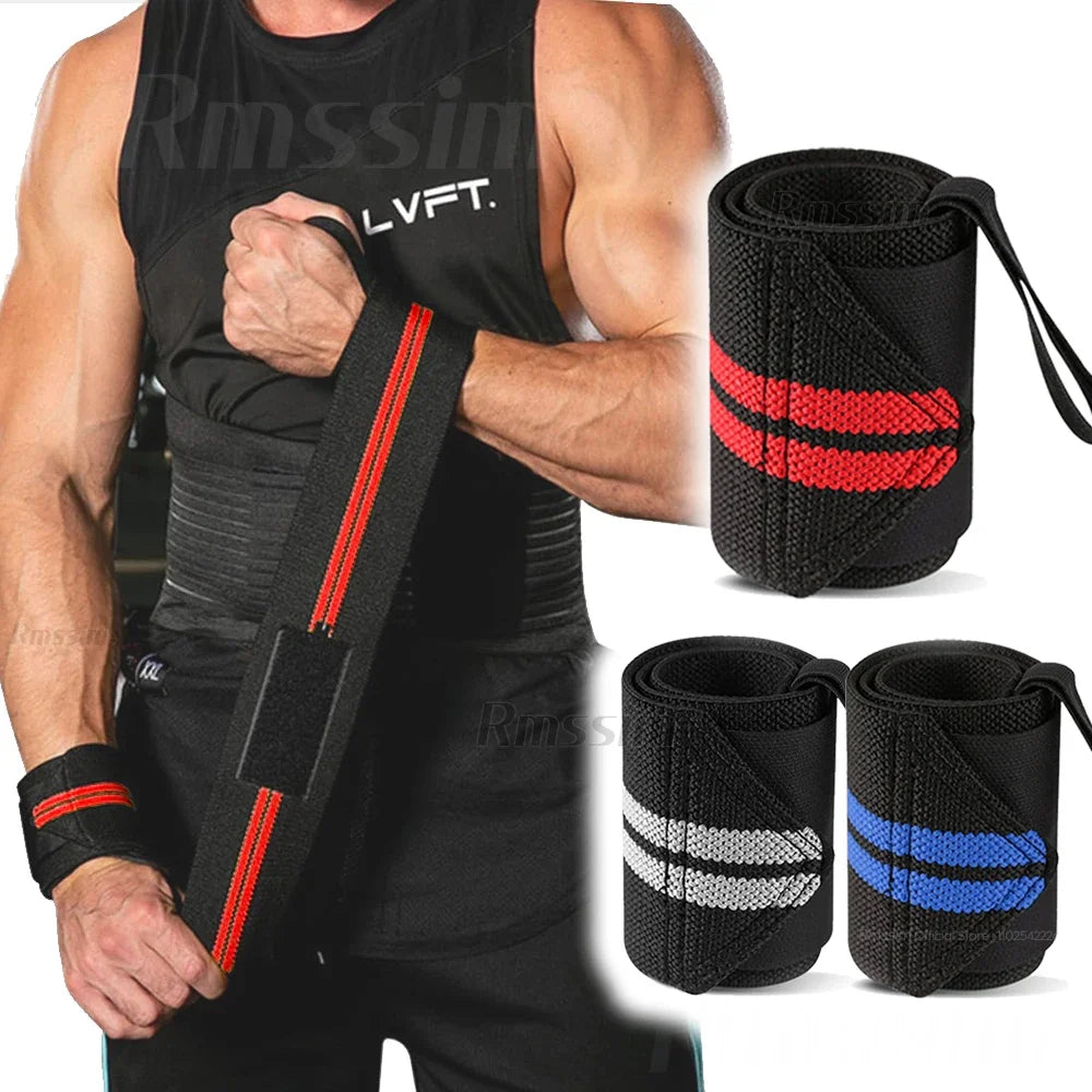 Elastic Wrist Wraps for Weight Lifting & Strength Training