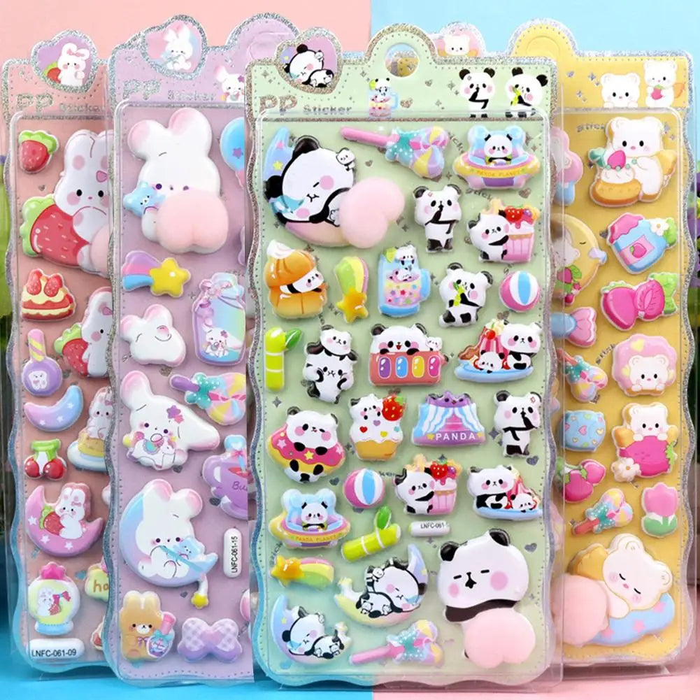 3D Bubble Cartoon Sensory Sticker – Squeeze Pop Phone Decor