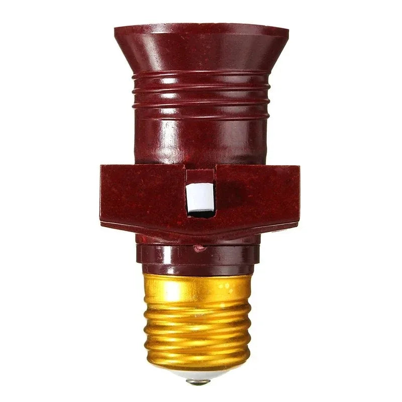 E27 Bulb Holder with Switch – 110V–240V LED Lamp Socket Adapter