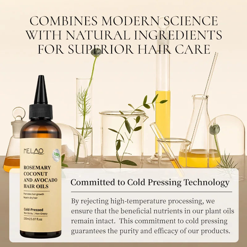 Rosemary Coconut Avocado Hair Scalp Treatment Growth Oil Nourishing