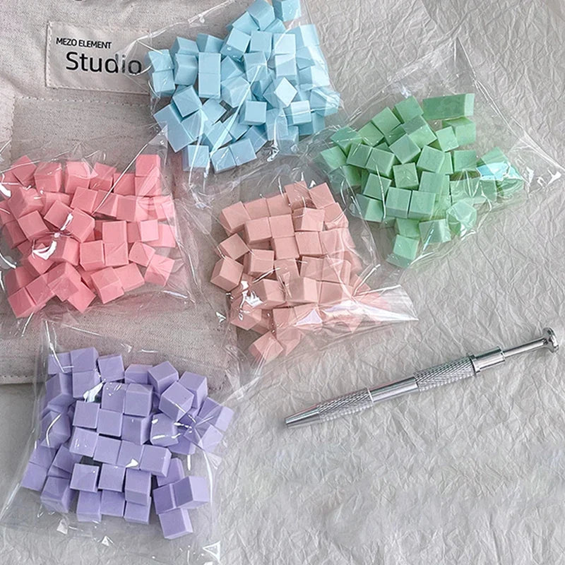 Nail Art Sponge Set 50/100 Pcs – Ombre Gradient Manicure Kit