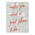 Motivational Quotes Canvas Wall Art – Minimalist Newspaper Print