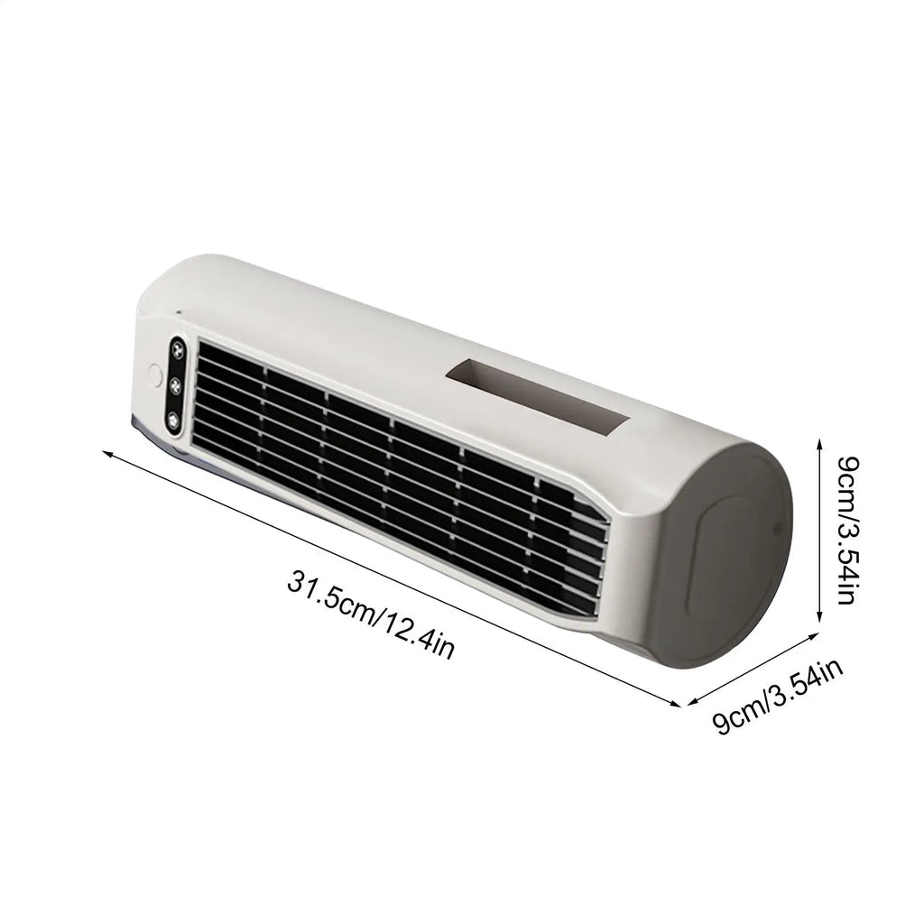Tabletop Desktop Tower Fan with Phone Stand – 3-Speed Cordless