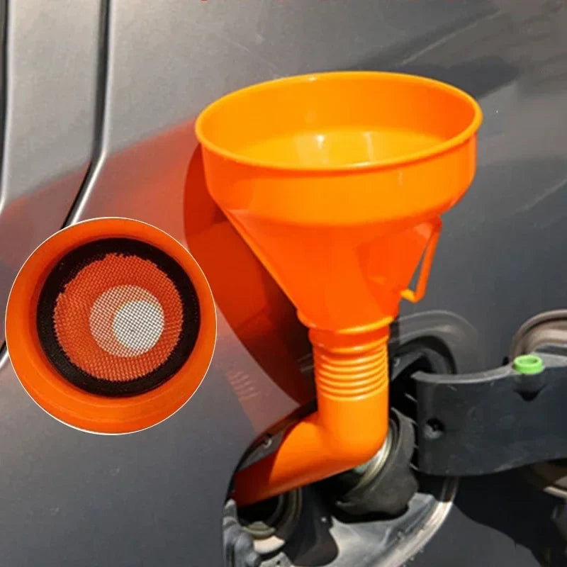 Motorcycle & Car Refueling Funnel with Filter | Long Mouth