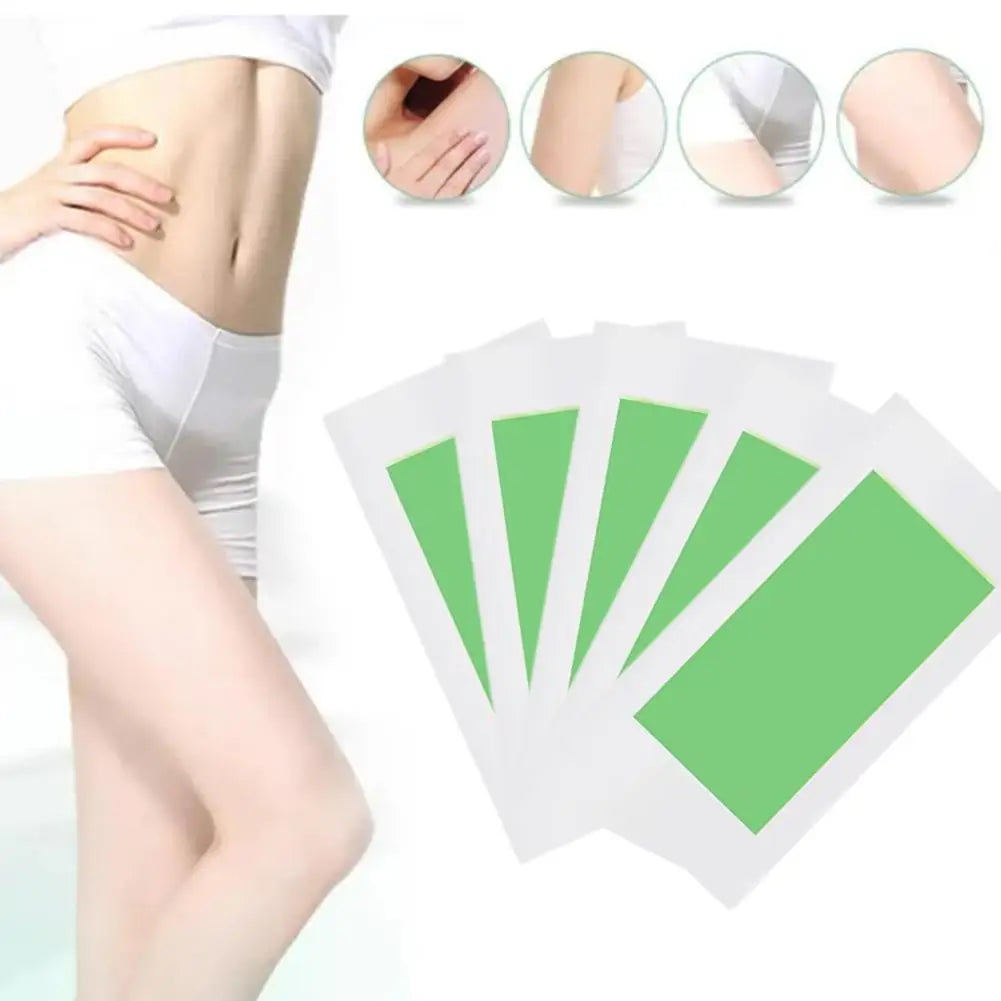 10-Pack Double-Sided Cold Wax Strips – Body, Leg & Face