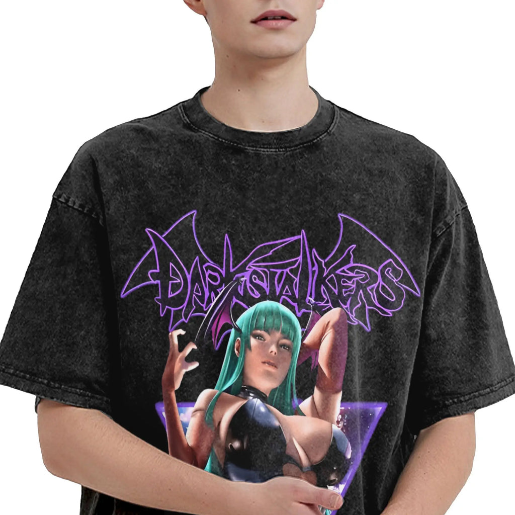 Morrigan Aensland Men's Cotton Graphic Tee | Vampire Shirt