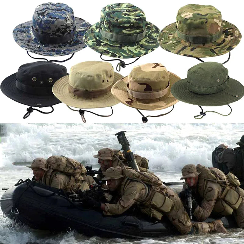 Camouflage Boonie Hat | Outdoor Fishing & Camping Sun Hat