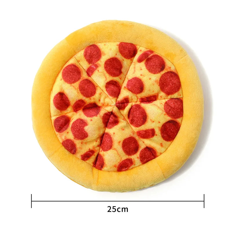 Dog Bite Sound Toy Fun Pizza BB Called Interactive Training Resistant