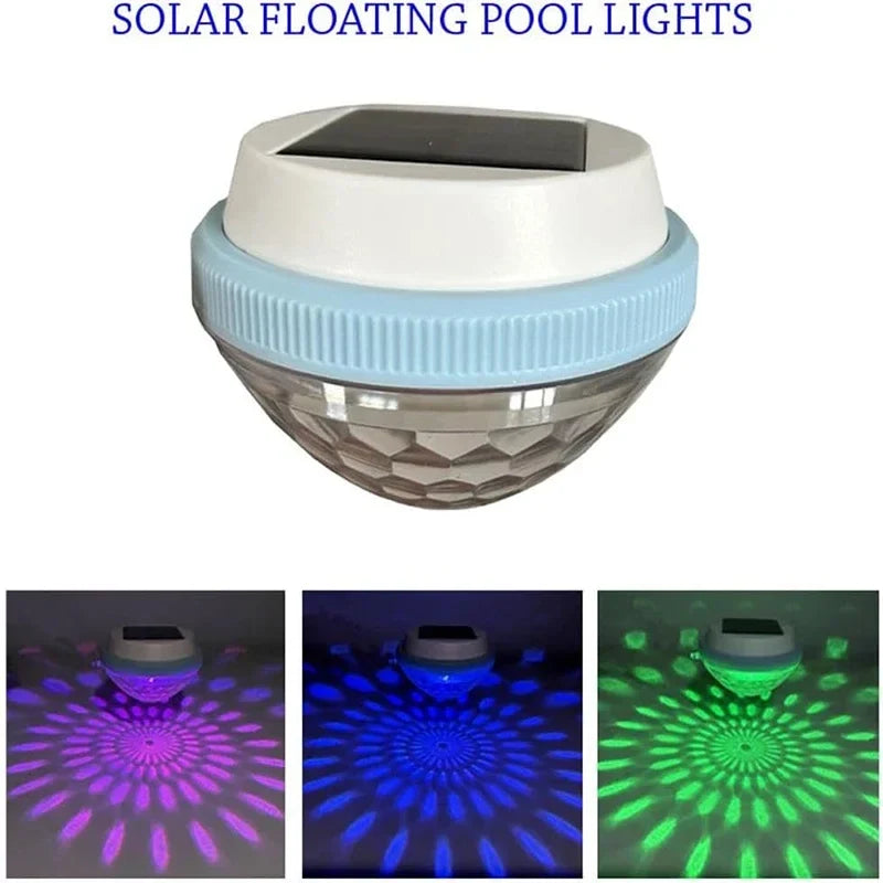 Solar RGB LED Floating Pool Lights – IPX6 Waterproof 1–2 Pack