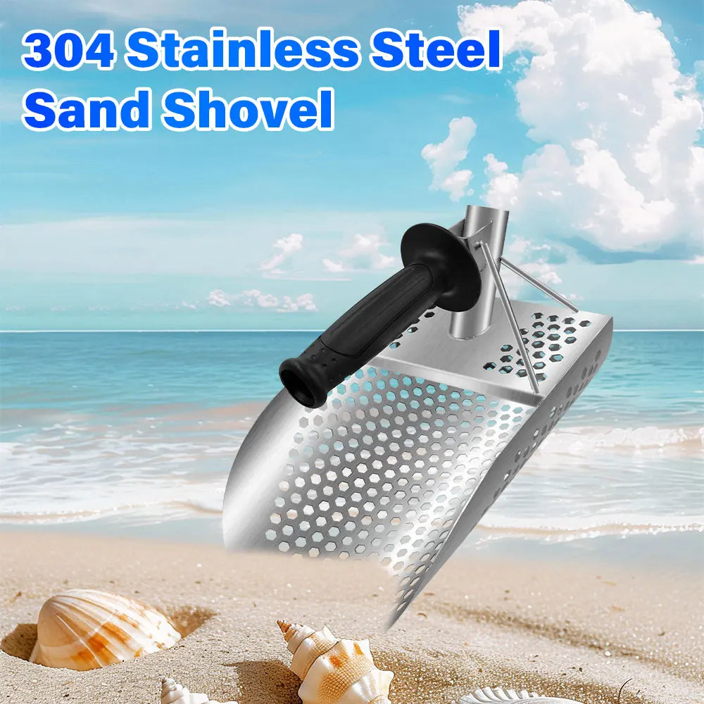 Protable Beach Sand Scoop Shovel Metal Detector Scoops Treasure