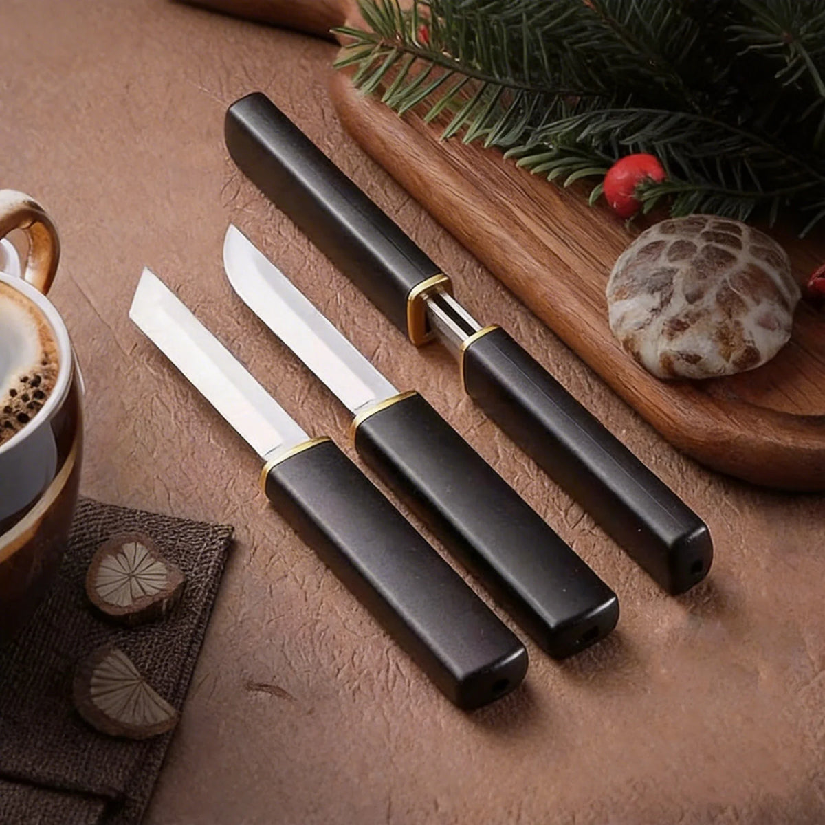 2-in-1 Stainless Steel Utility Knife – Camping, Fishing & BBQ