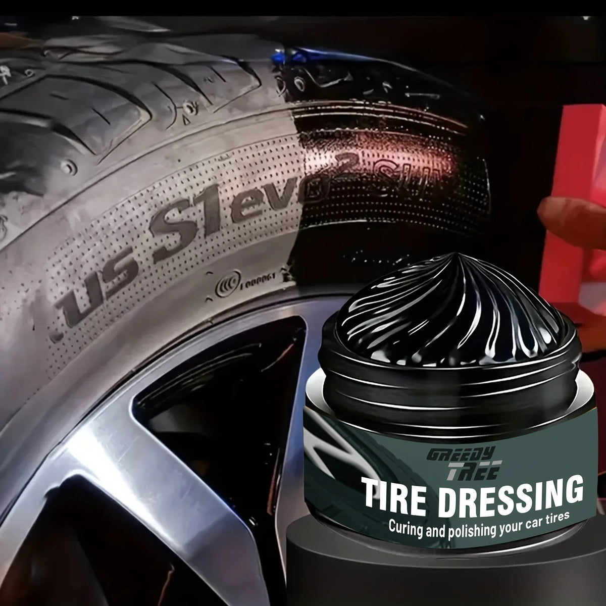 Tire & Wheel Shine Wax – Gloss Protection for Rubber & Vinyl