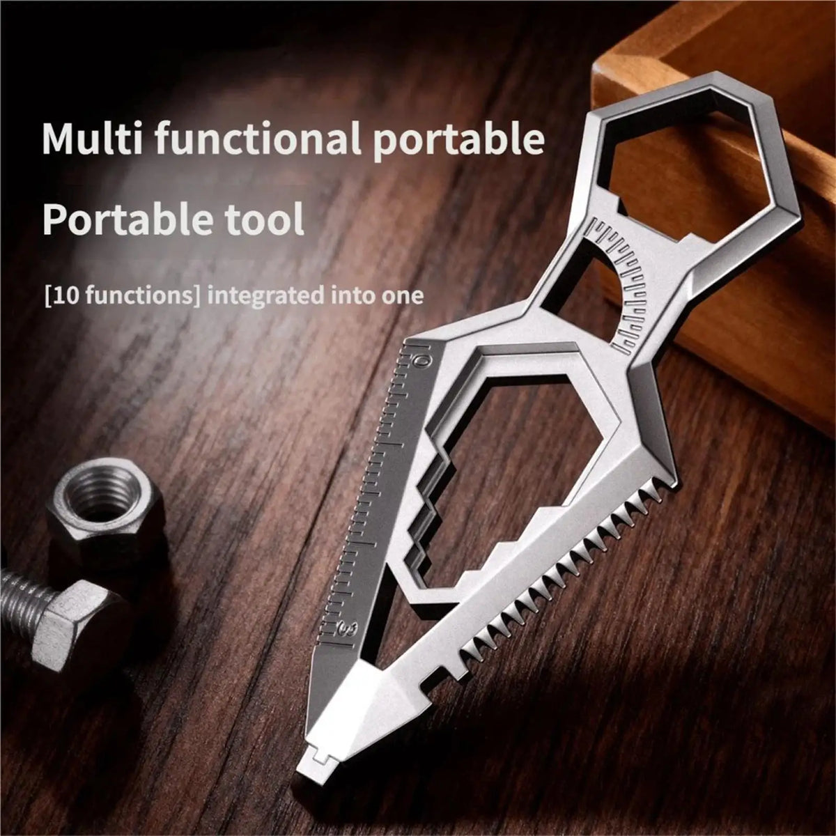 Stainless Steel Multifunction Survival Keychain Tool