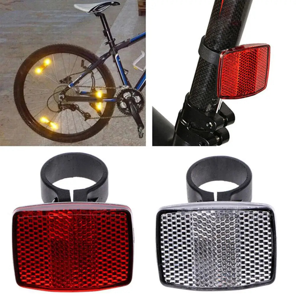 Bike Rear Reflector – ABS Safety Warning Reflector for Bicycles