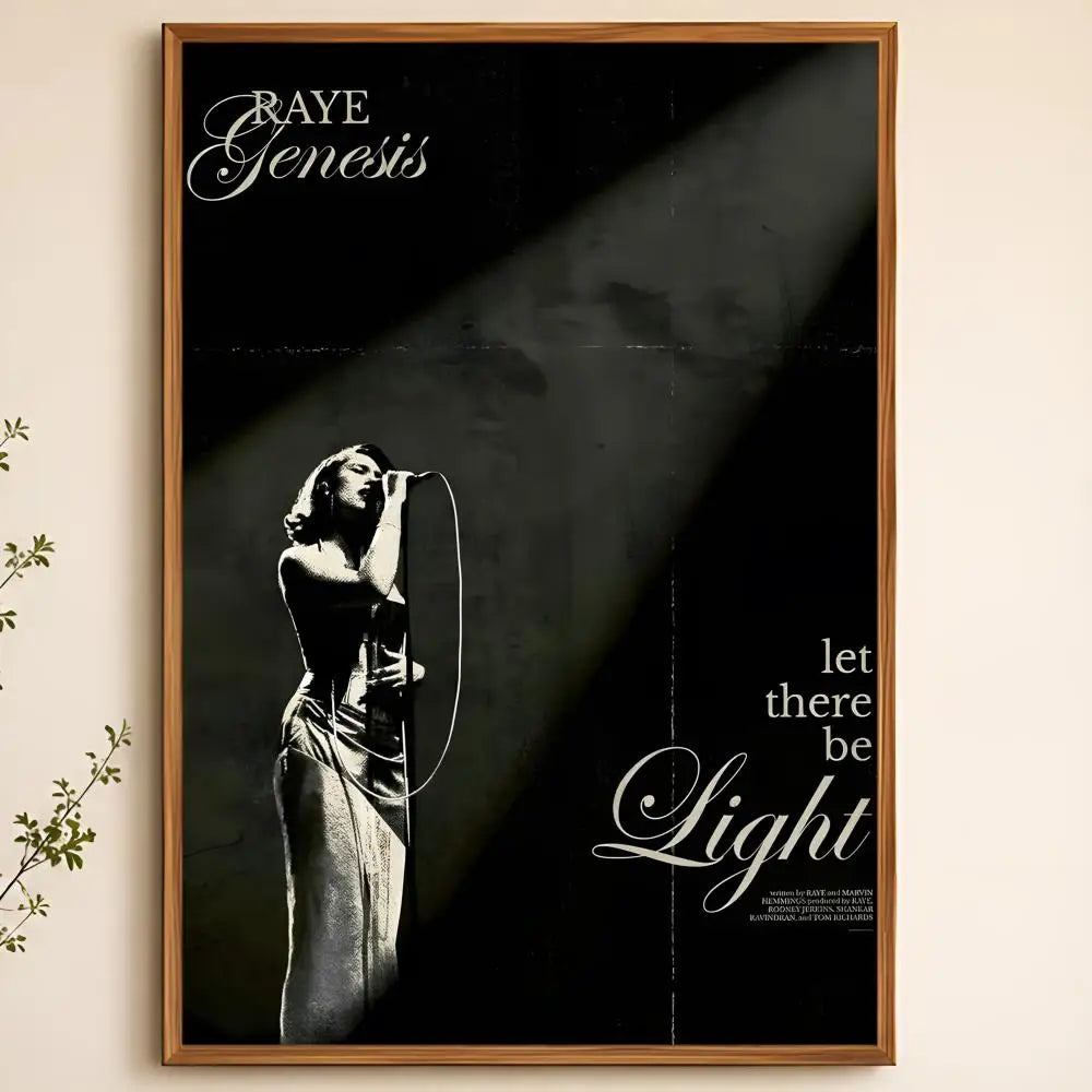 R-RAYE Waterproof PVC Wall Poster – Peel & Stick HD Art Print
