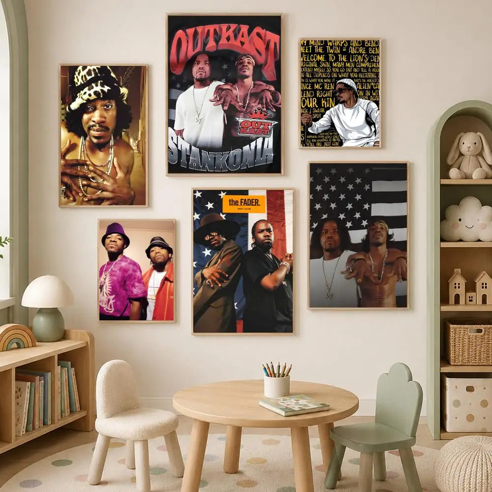 OutKast Band Poster – Self-Stick HD PVC Waterproof Wall Art